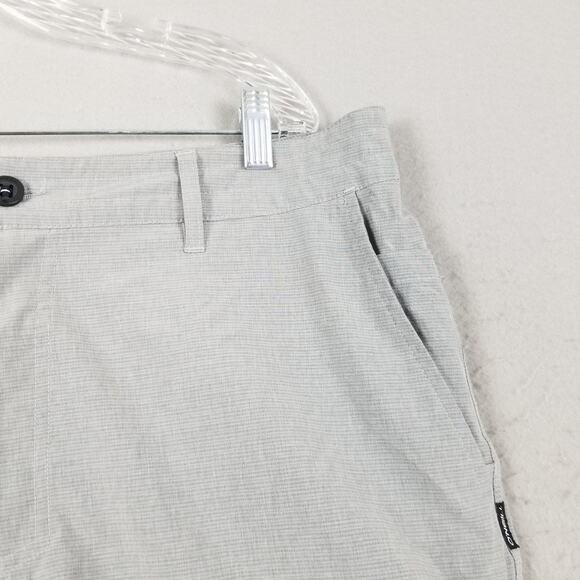 O'Neill Shorts Mens 38 Gray Crossover Hybrid Stretch Quick Dry Zip Pocket D-Ring - Picture 3 of 16